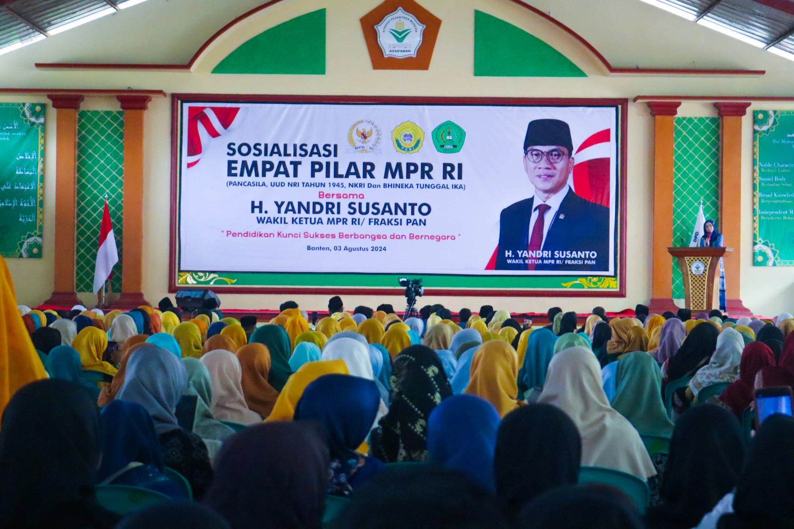 Wakil Ketua MPR RI Sosialisasikan 4 Pilar Kebangsaan di Pondok Pesantren Modern Assa’adah